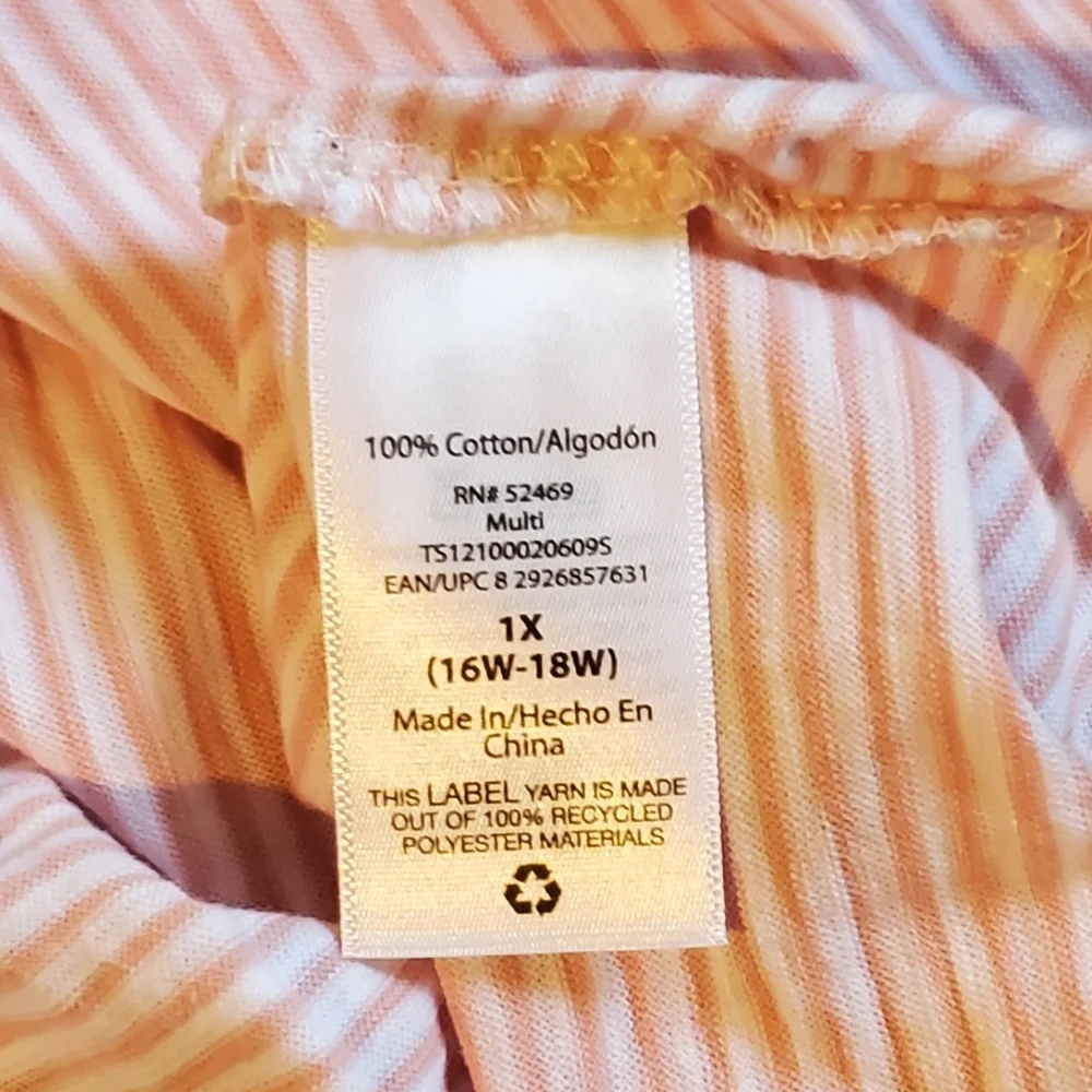 terra & sky - Women's stripped shirts -Sz 1x - Bundle of 2 shirts - Picture 6 of 9